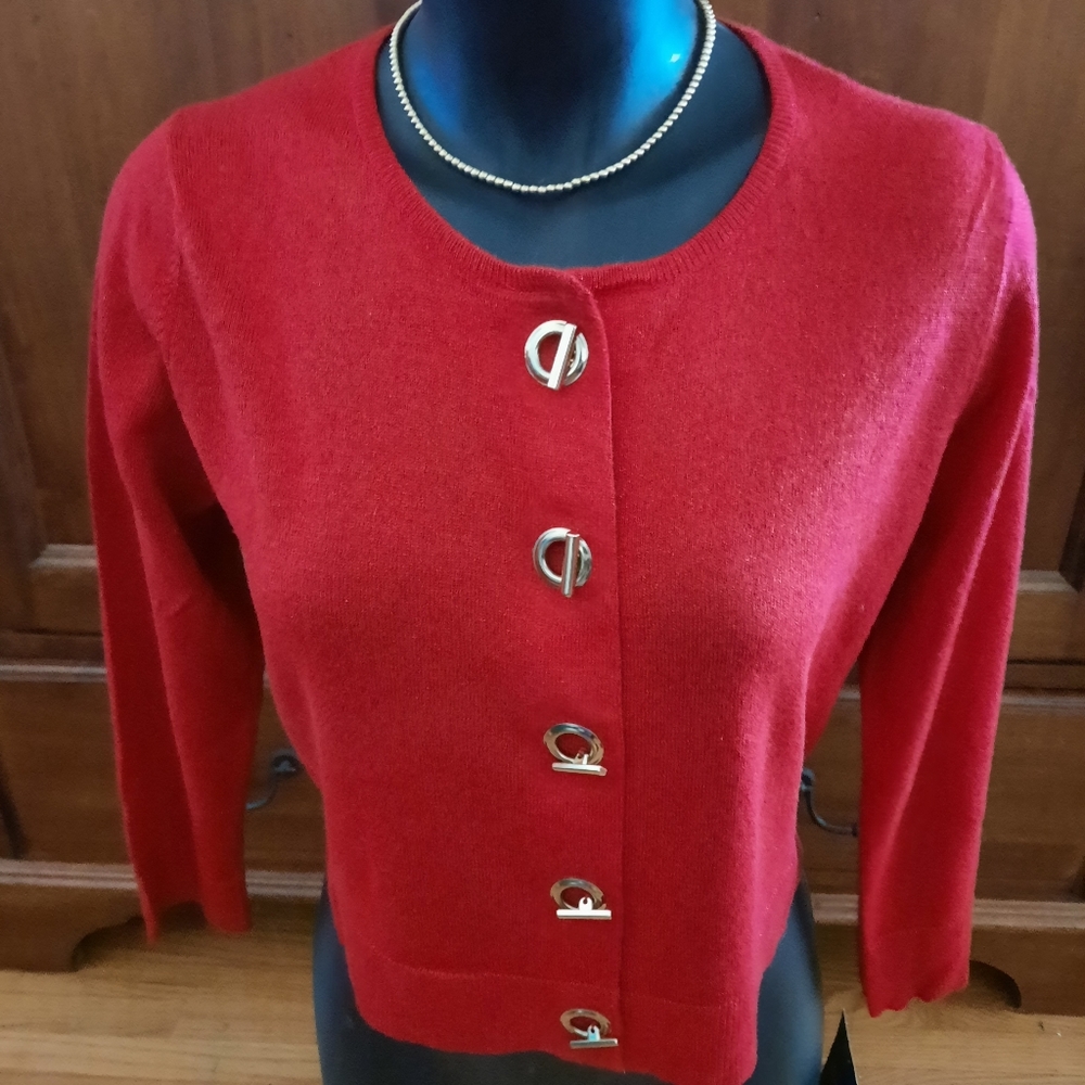 Brand New Bolero Sweater with UniqueMetal Hardware